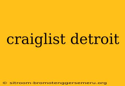 craiglist detroit