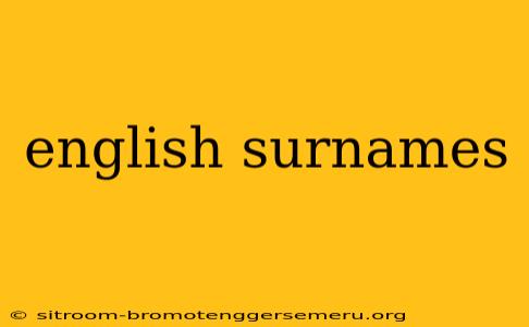 english surnames