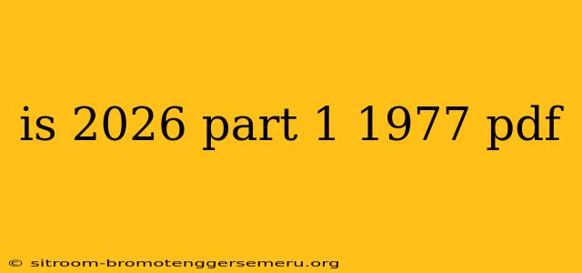 is 2026 part 1 1977 pdf